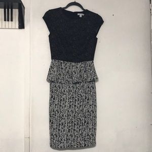 Black and White Patterned Dress